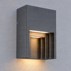 Aplique LED para exterior Aurali de Lindby, 1 luz, negro, IP65