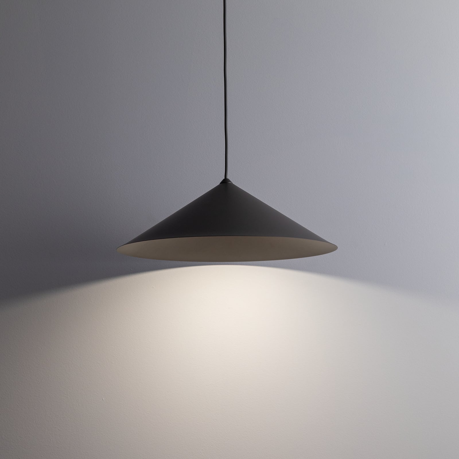 Závěsné světlo Lume L, hnědé, kov, Ø 40 cm, GX53