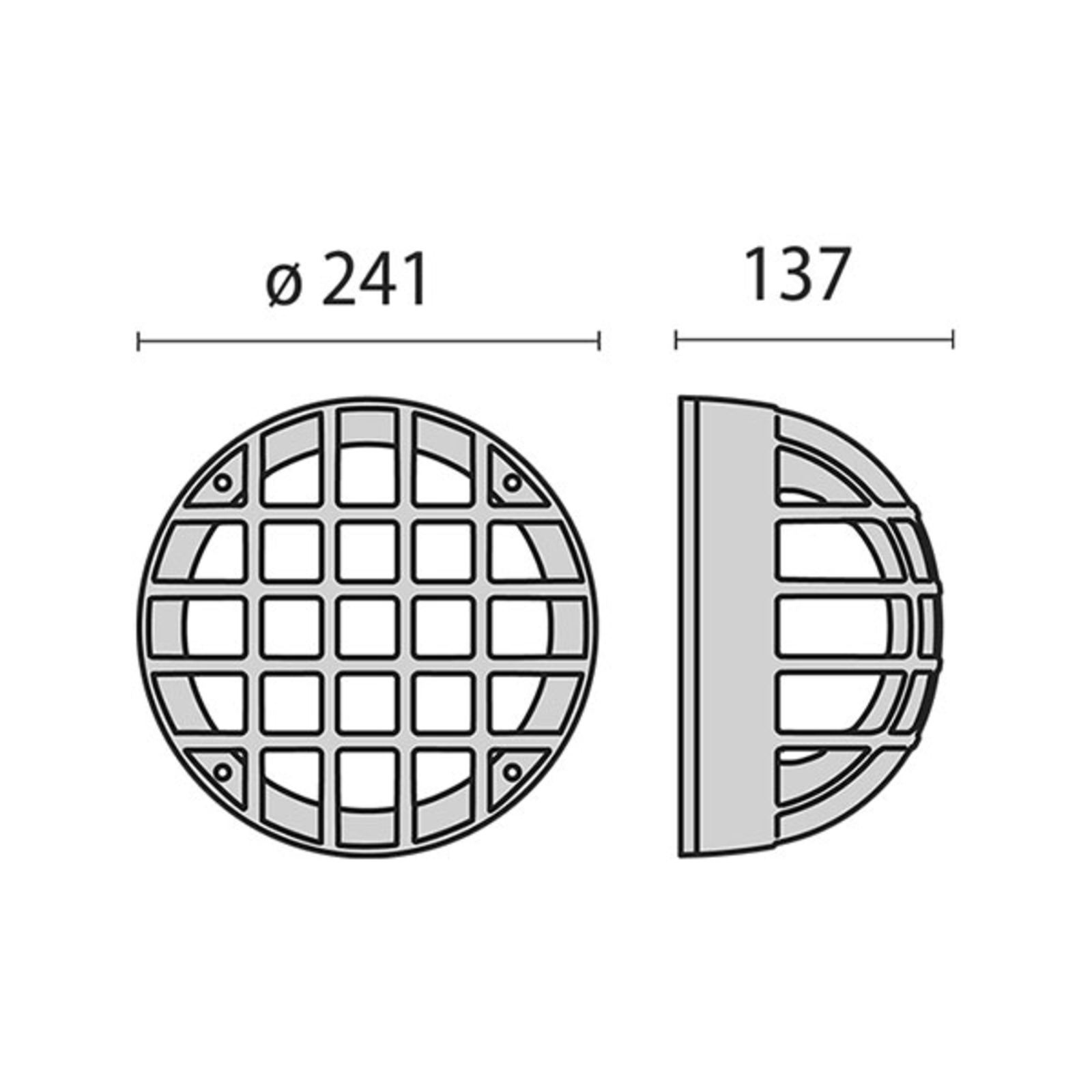 Außenwandleuchte Eko+21/G, E27
