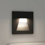 Arcchio recessed wall light Zamo, conical light outlet, black