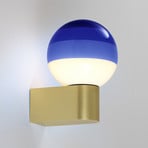 MARSET Dipping Light A1 LED sieninis šviestuvas, mėlynos/auksinės spalvos