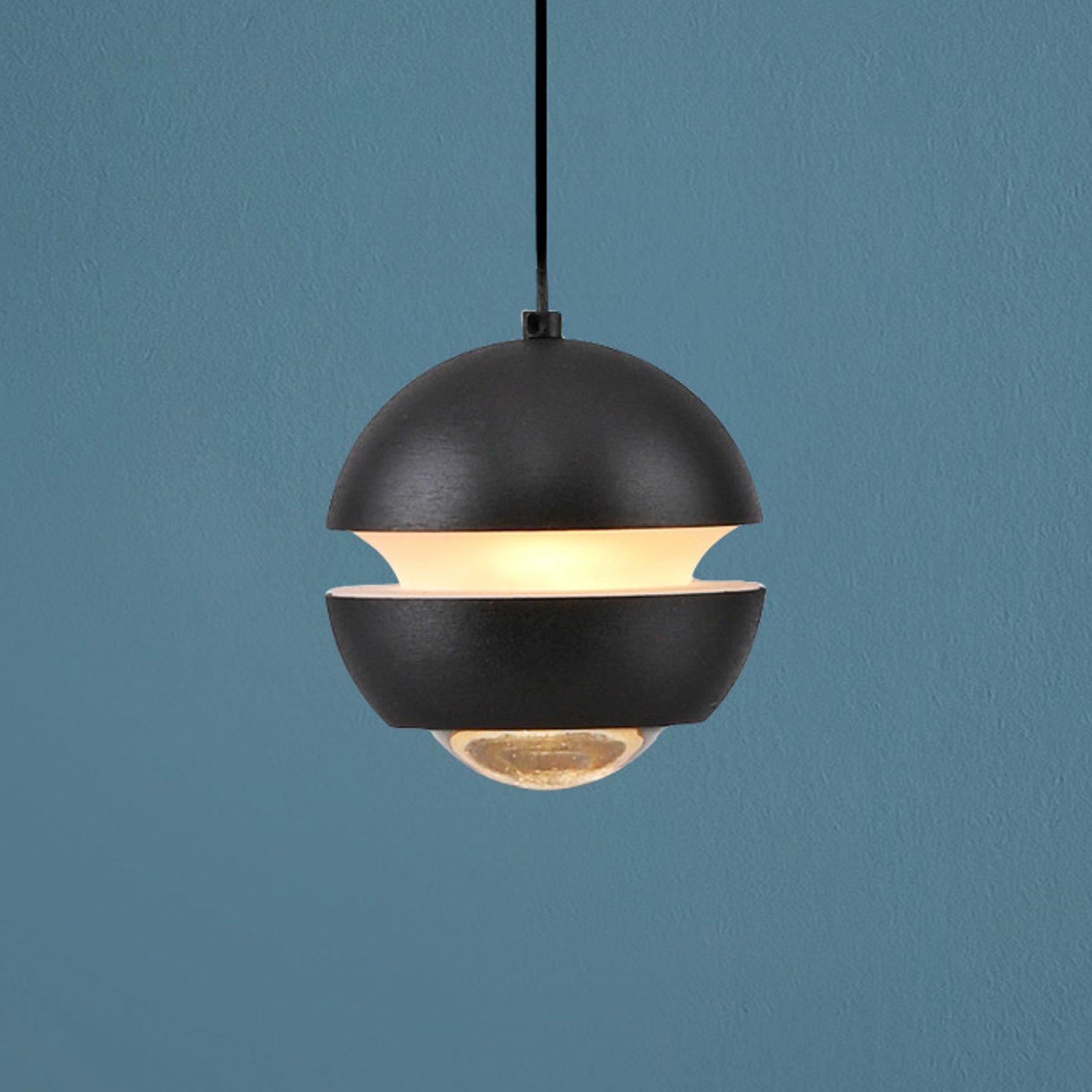 Schöner Wohnen LED piekaramā lampa Lini, melna, 1-fl., 3000K