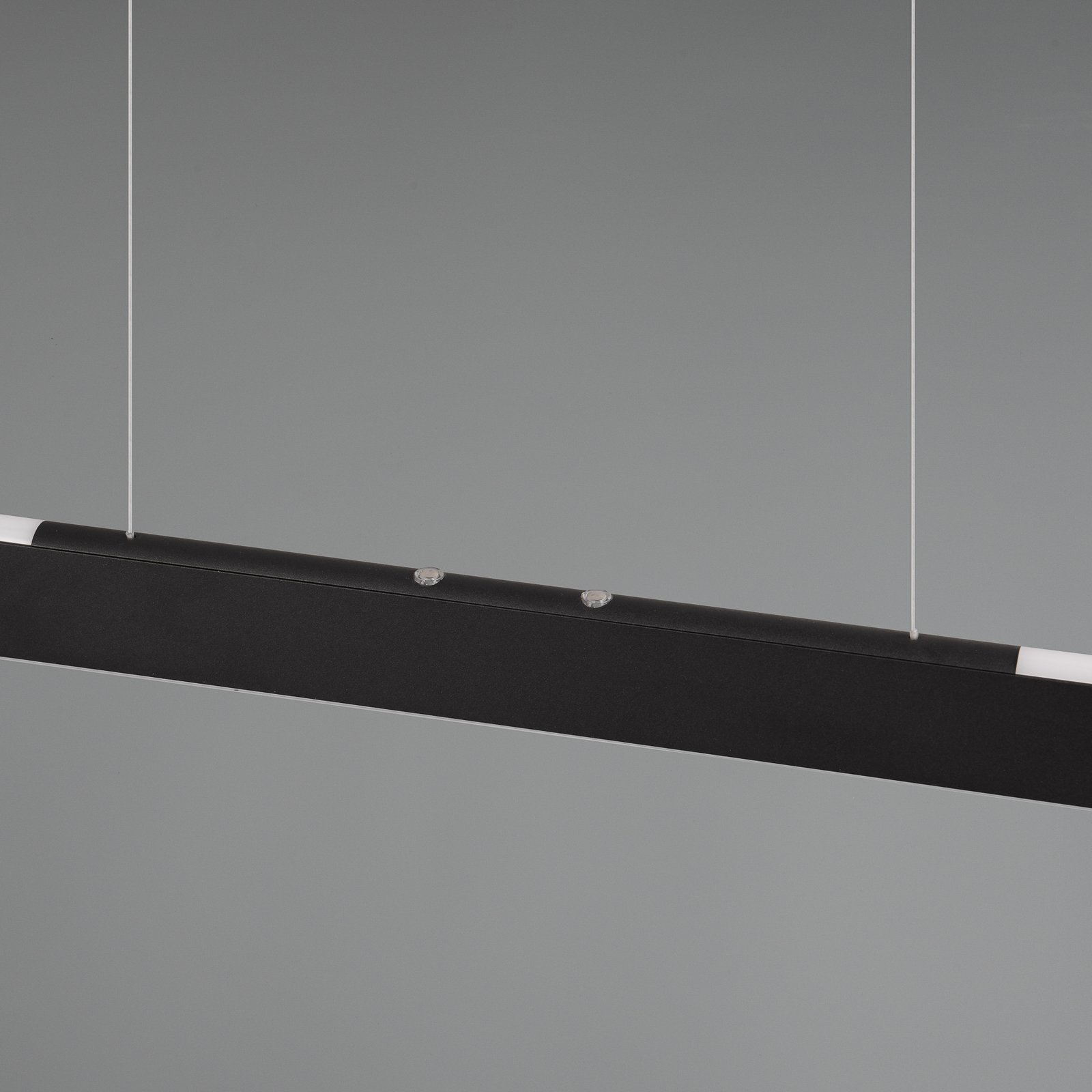 Candeeiro suspenso LED Helios, preto, regulável em altura CCT regulável