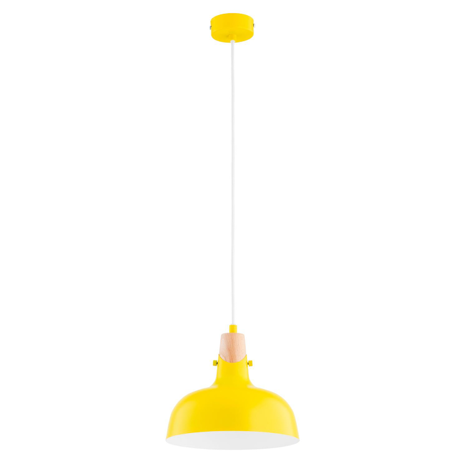Viseća lampa Solo Gem, žuta, Ø 23 cm, metal