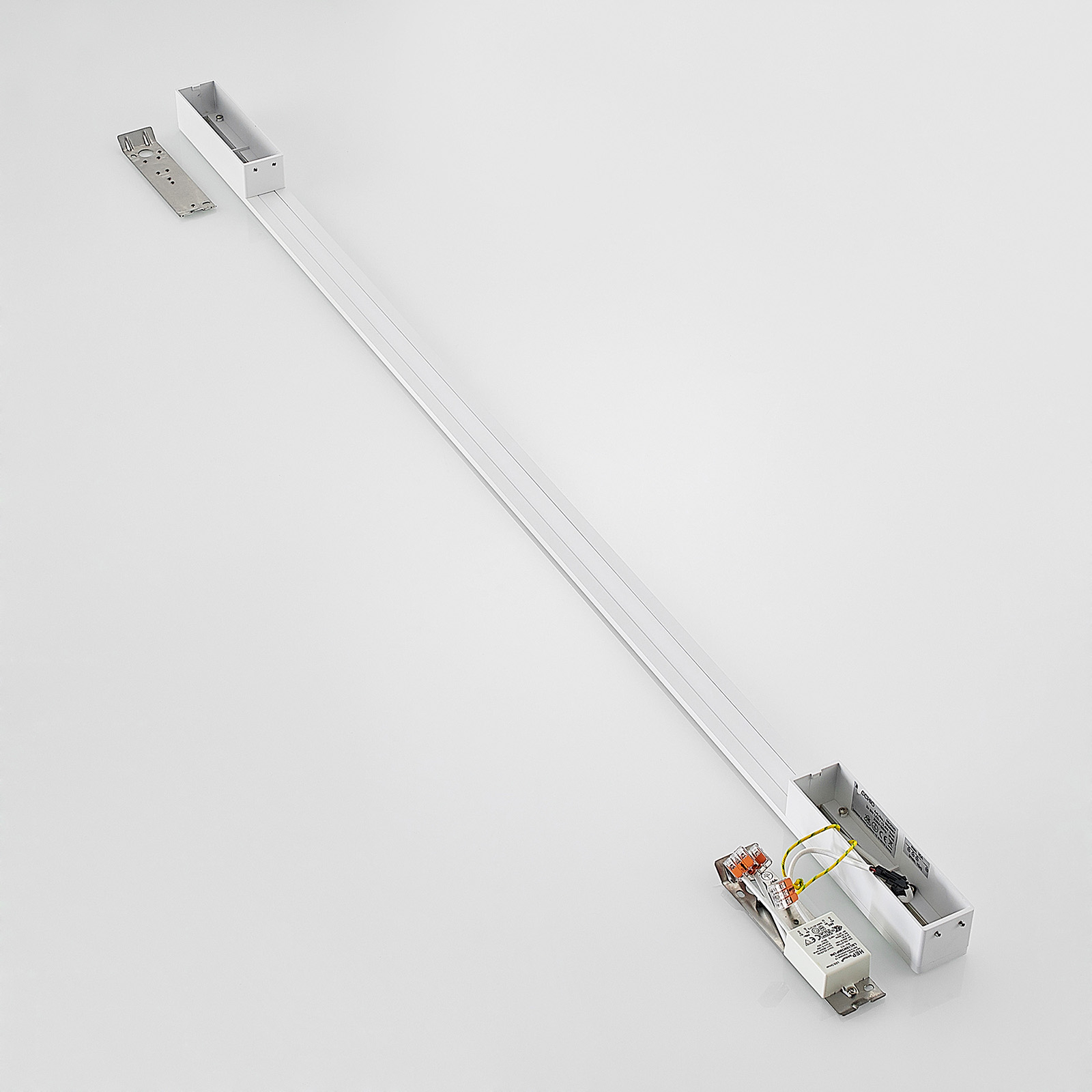 Arcchio Ivano LED-vägglampa, 130 cm, vit