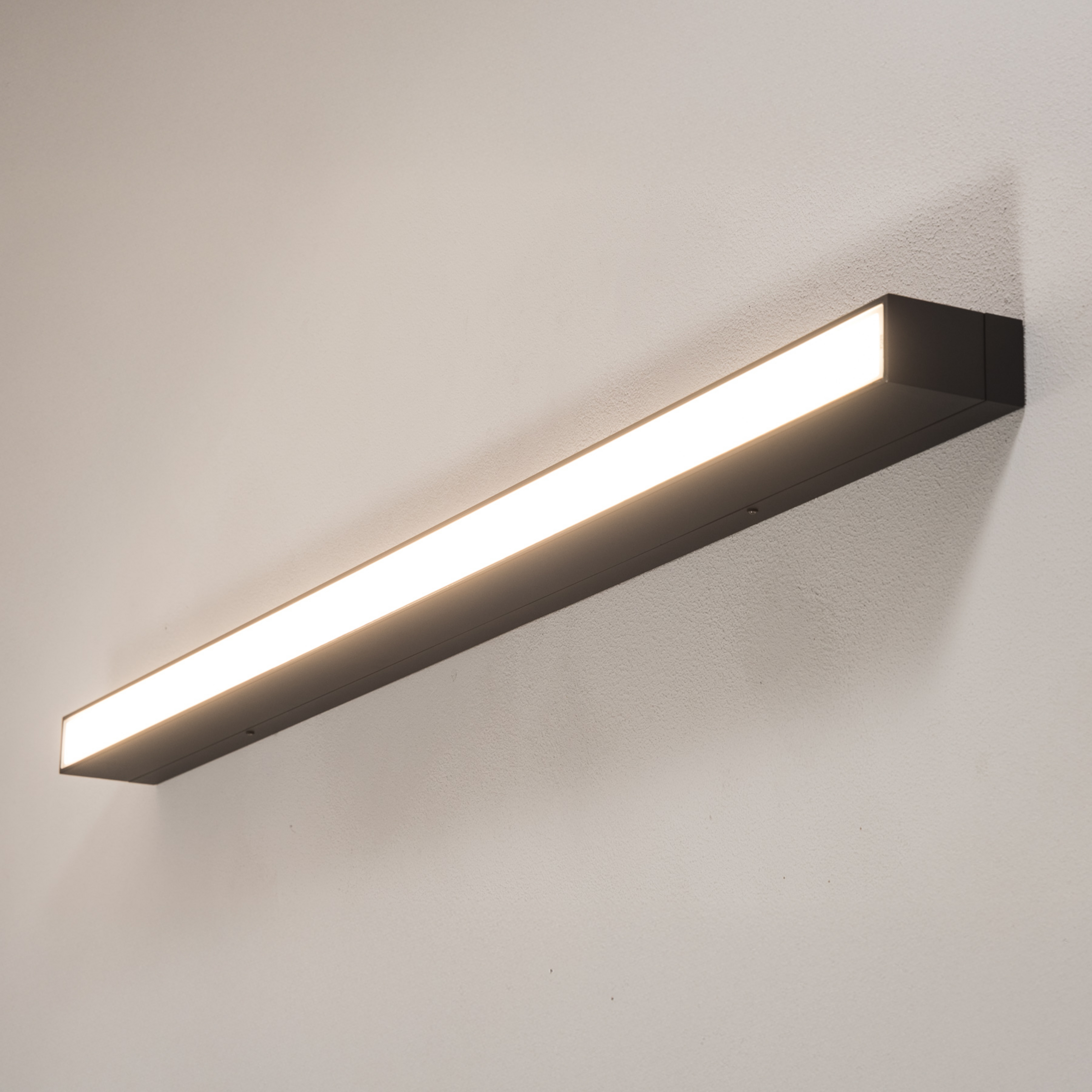 Applique d'extérieur LED BEGA 24320 K3 DALI graphite, verre en fonte