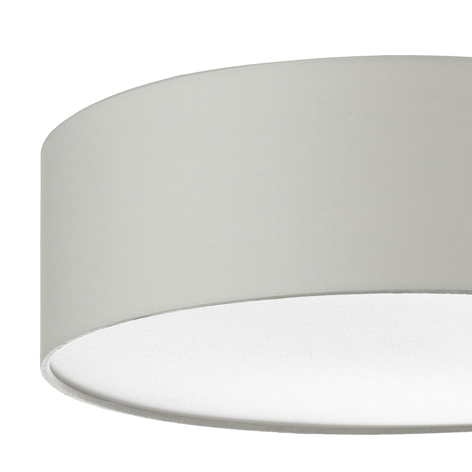 Lindby Adenaka Deckenlampe, Stoff, beige, 38 cm