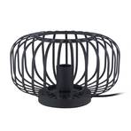 Lindby Krish lampe à poser, aspect cage, noire