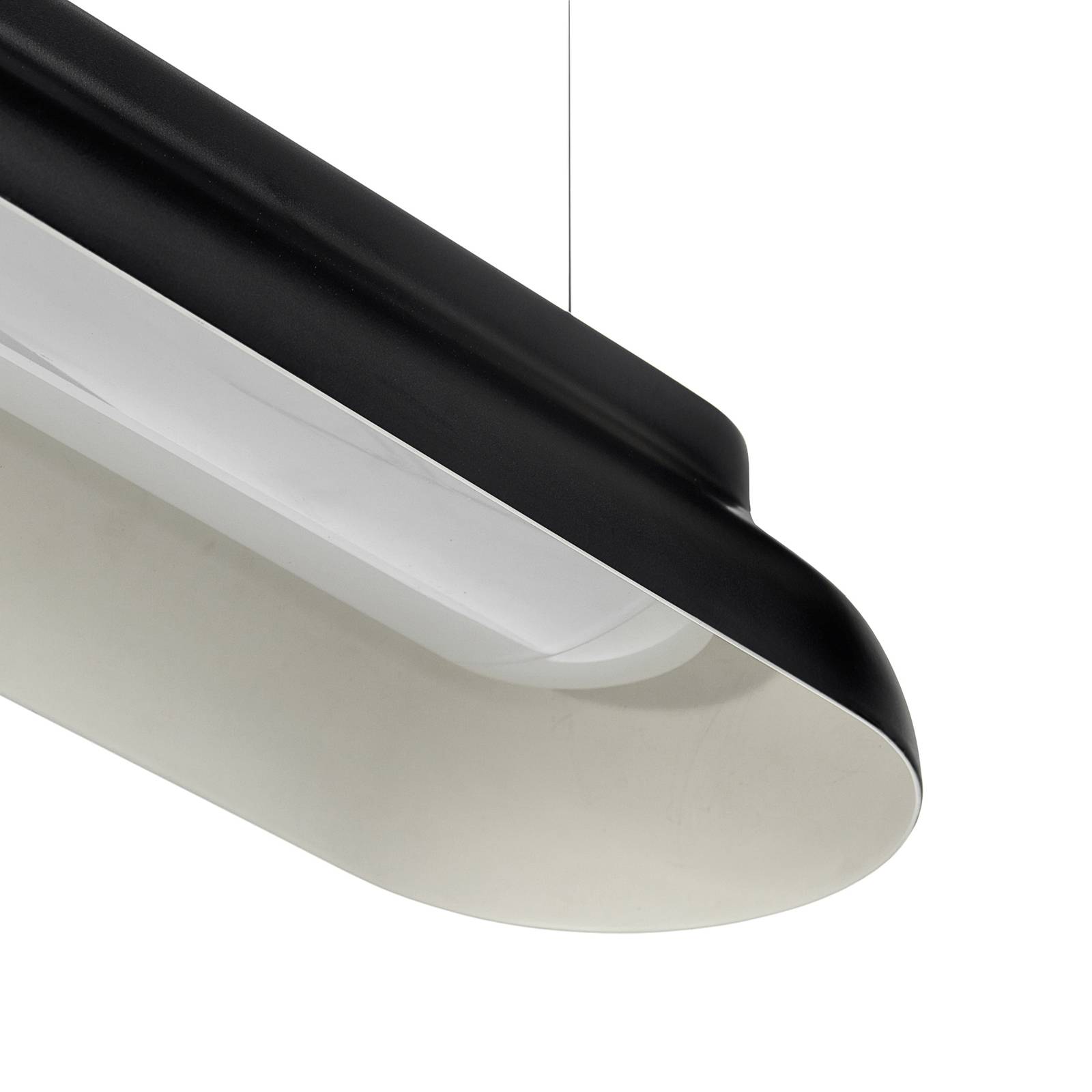 HAY PC Linear żyrandol LED, czarny