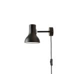 Type 75 Mini Aplică de Perete w/Cablu Jet Black - Anglepoise