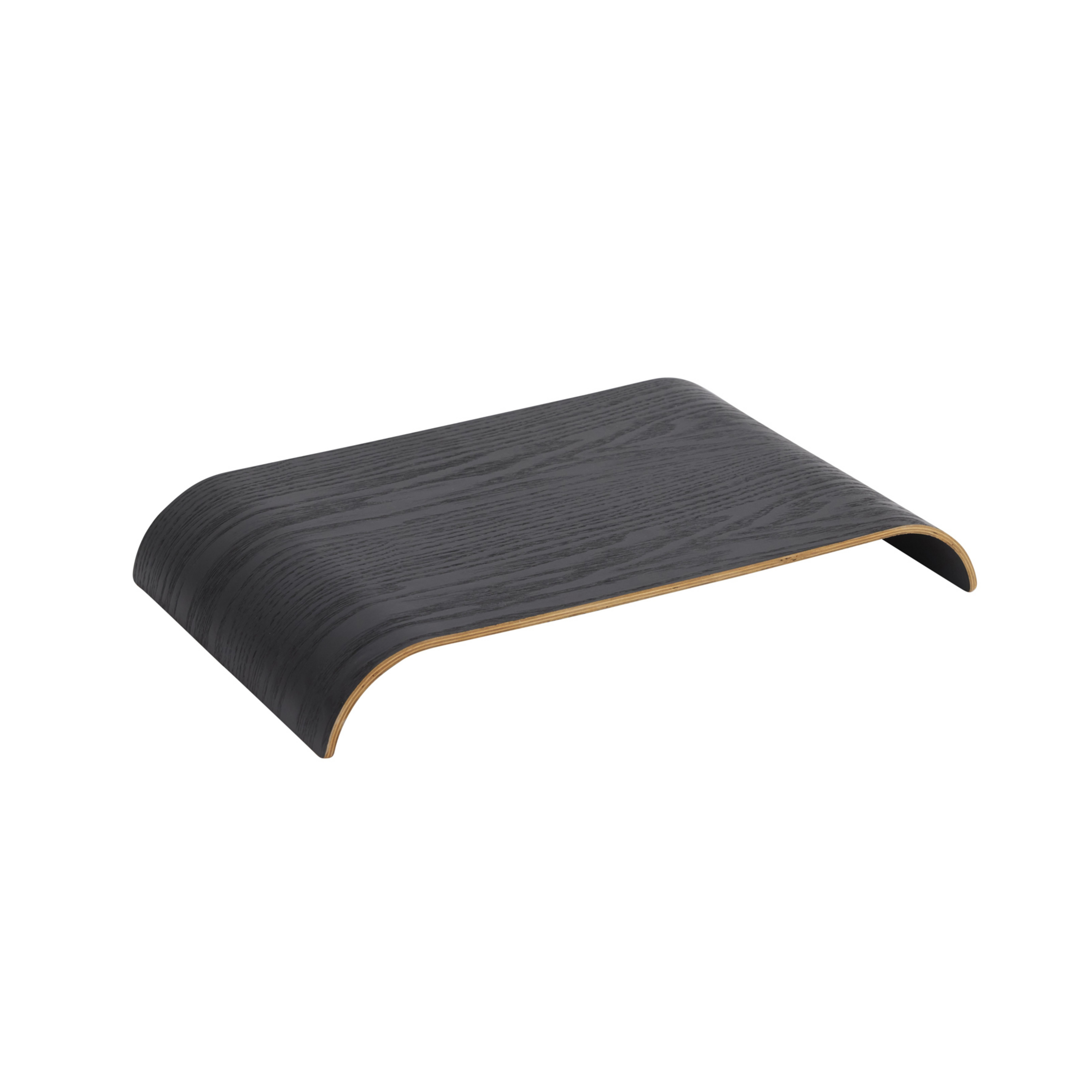 Curva Holz Tablett für Regal L41xW25,3xH5,5 Schwarz - AYTM