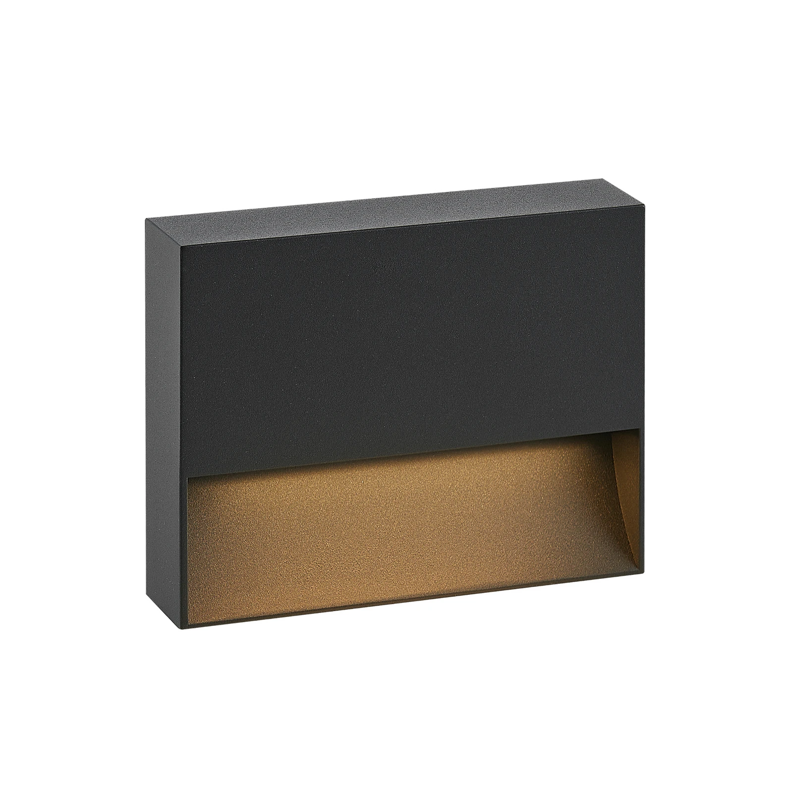 Molto Luce Cado -LED-ulkoseinälamppu, leveys 14 cm, musta