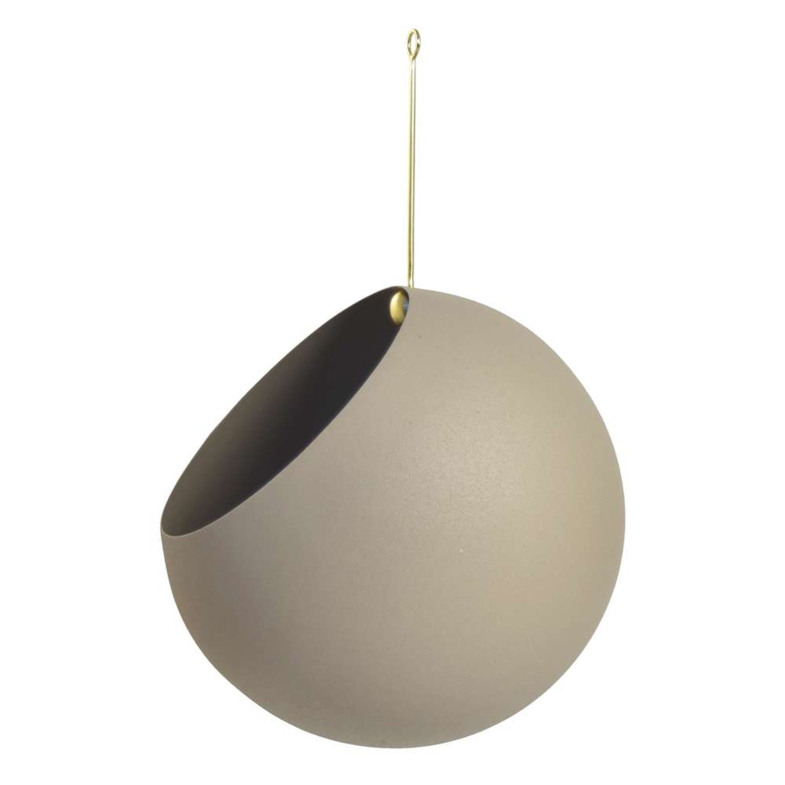 Globe Plant Pot Ø21xH32 Taupe/Gold - AYTM