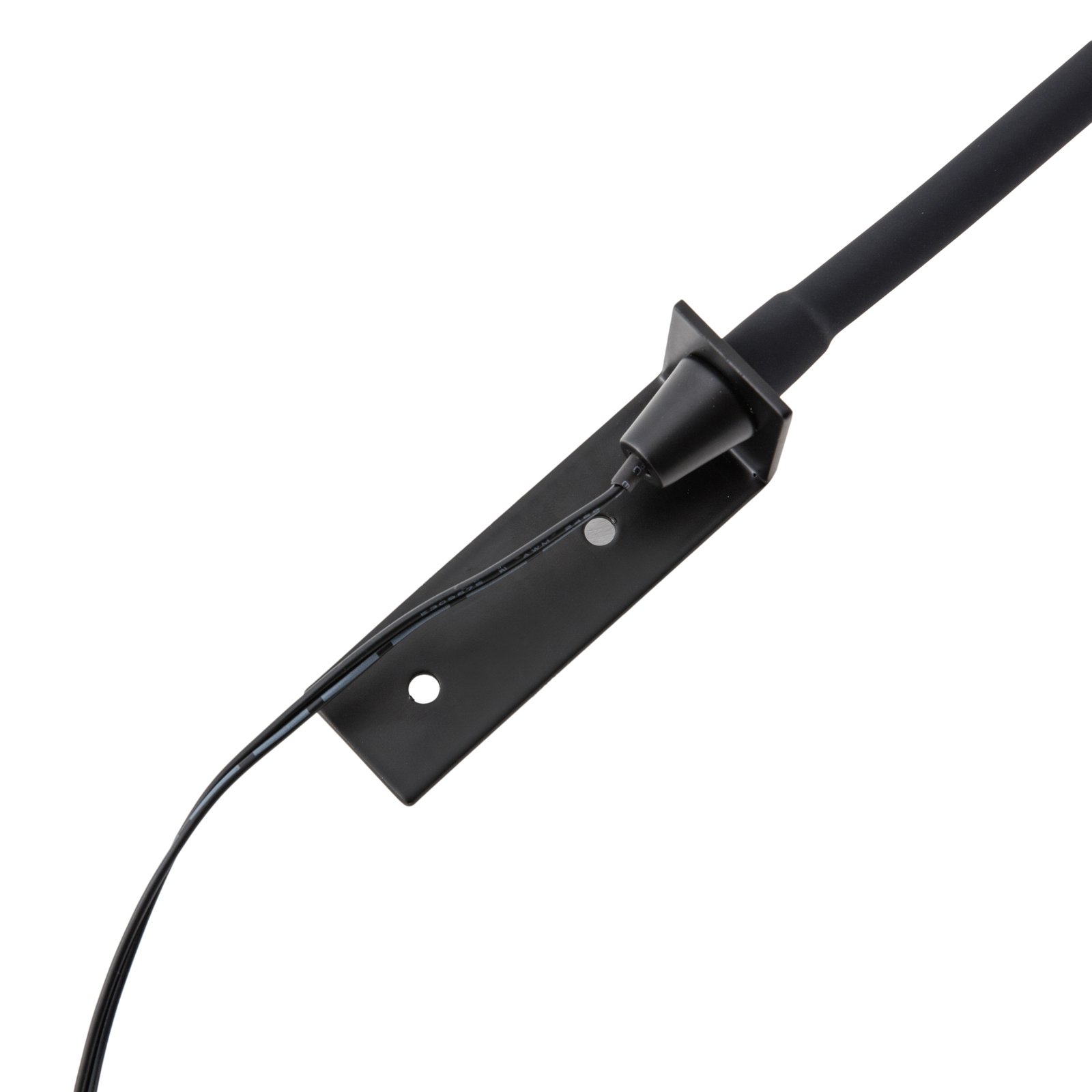 Lindby Flexola LED-lukulamppu, musta, neliskanttinen pää