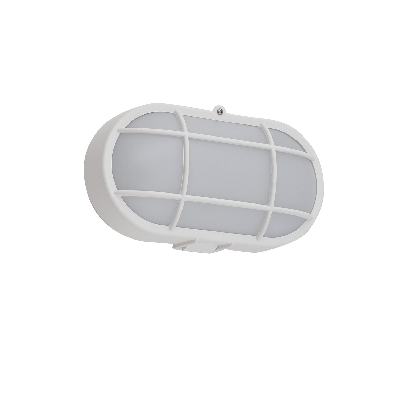 Lindby LED āra sienas lampa Alisha, balta, plastmasas, IP54