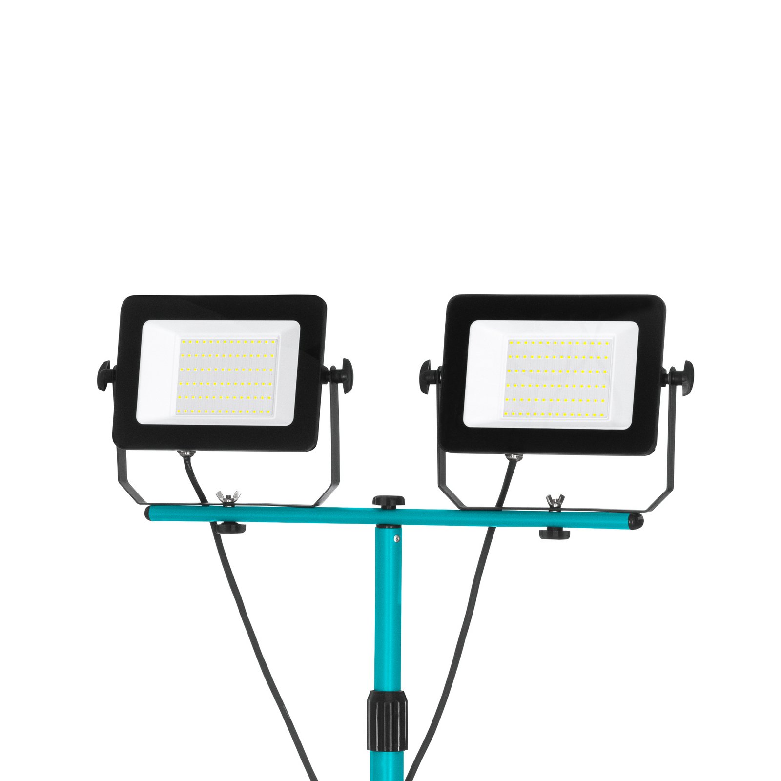 LED-välisvalgustid Avelar, must/türkiis, kõrgus 193 cm metall