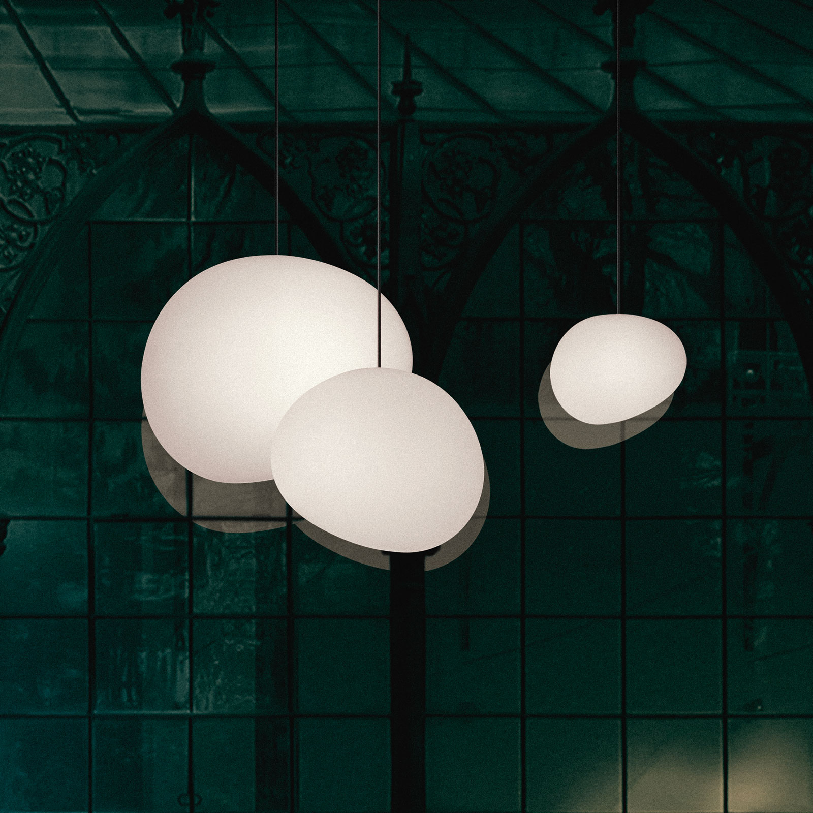 Foscarini Gregg LED in vetro, dimmerabile