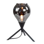 Cambio table lamp, three-legged, glass shade