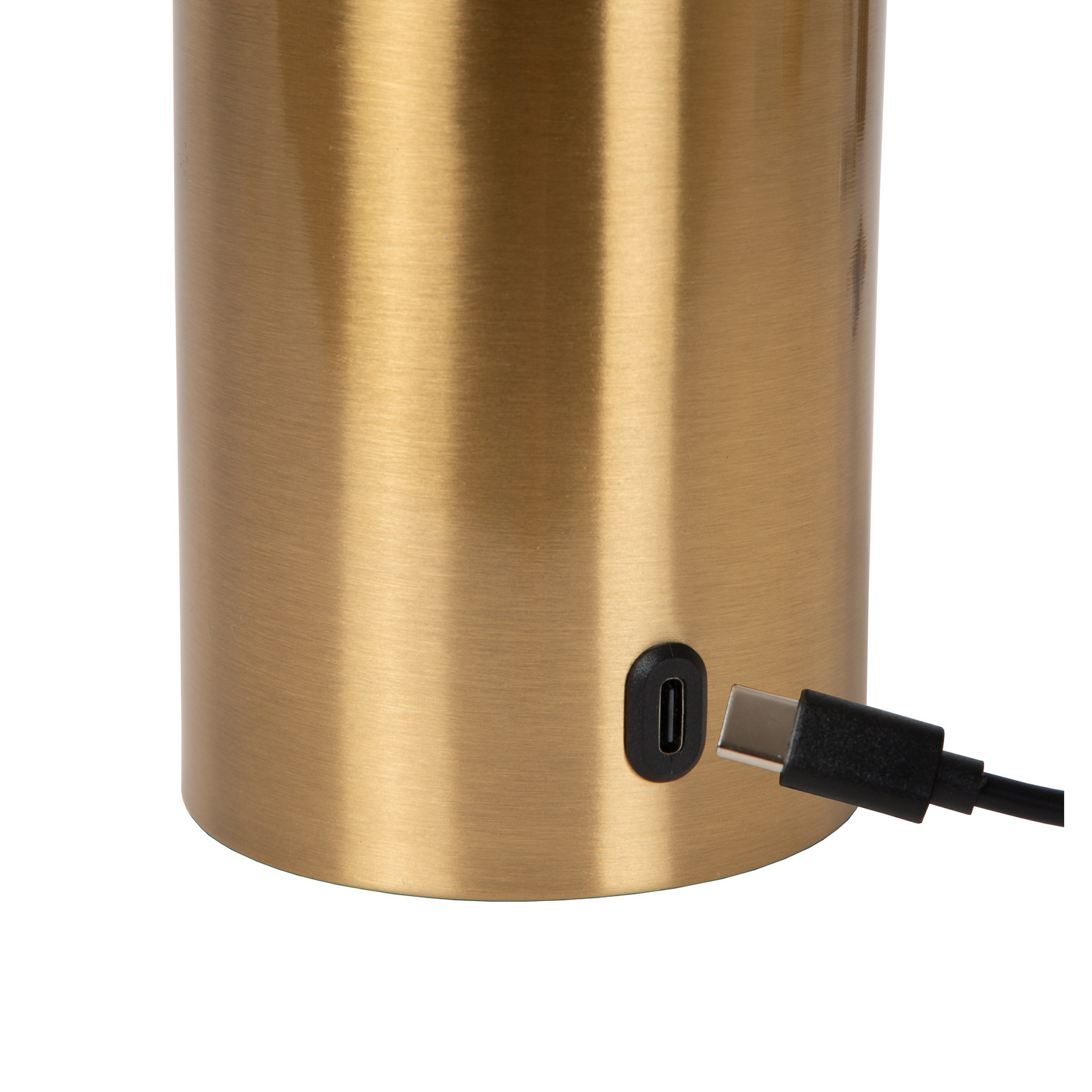 Accu-tafellamp Vivo, messingkleurig, hoogte 22 cm, metaal