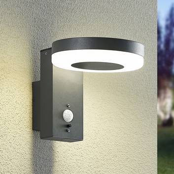 Lindby Eireen LED solar outdoor wall light 15.5 cm