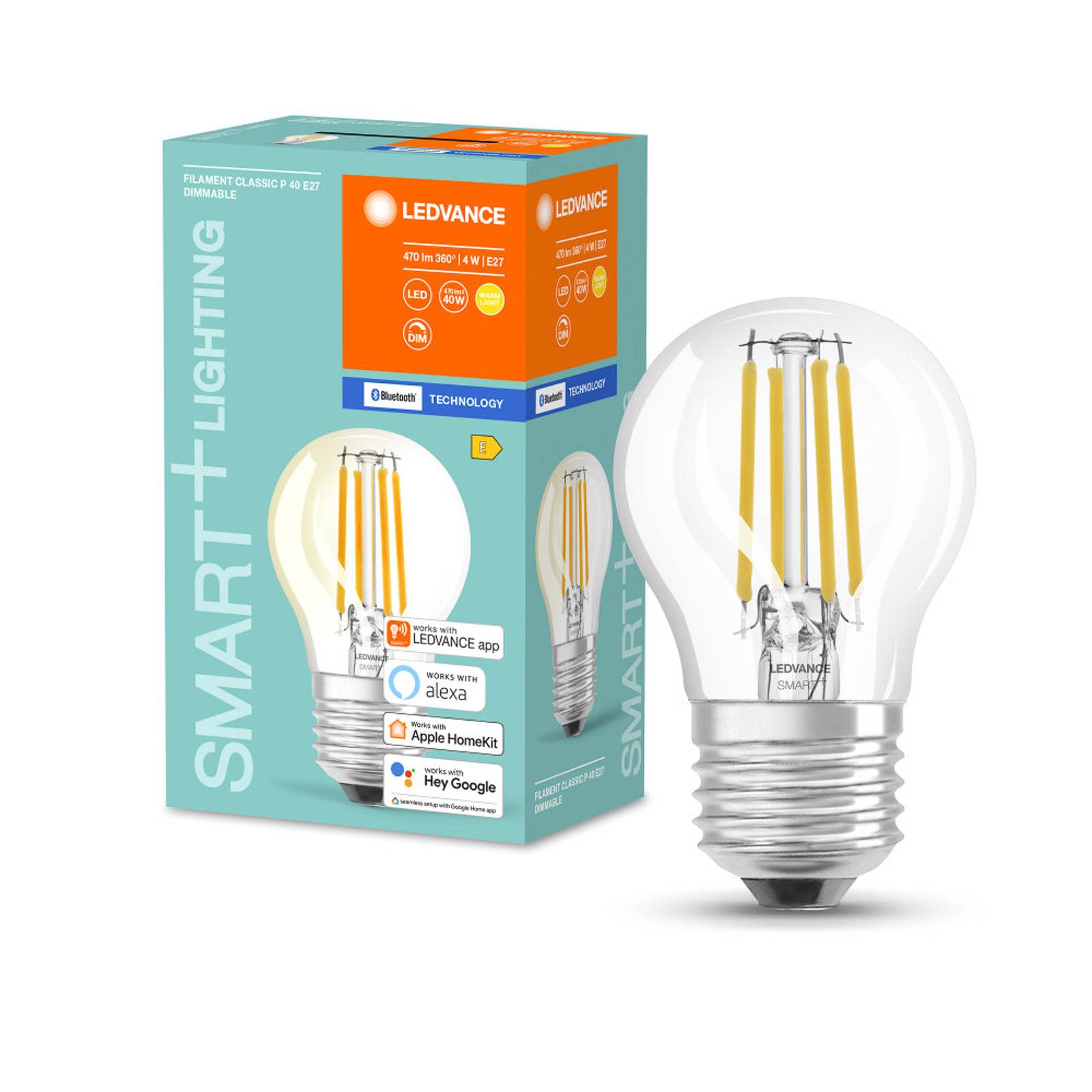 LEDVANCE SMART+ BT Mini Bulb filament E27 4W 827