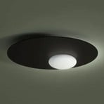 Axolight Kwic LED-Deckenleuchte, schwarz Ø36cm