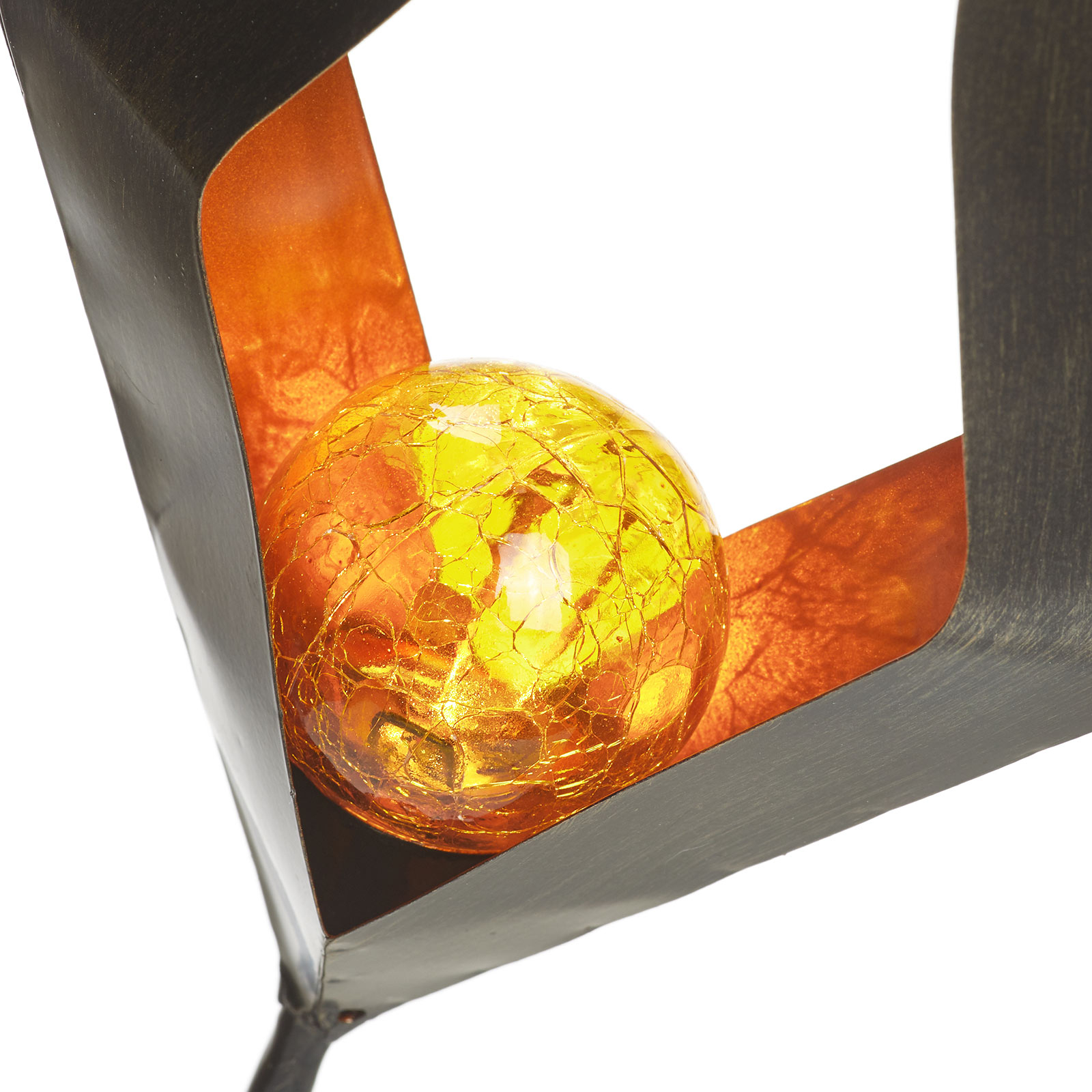 LED grondspies lamp zonne-energie 48702 glazen bol