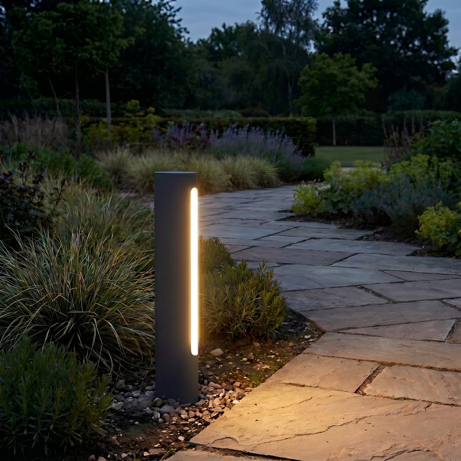 Celiora LED path light, height 45 cm, anthracite, IP65 - Lucande Celiora LED path light, height 45 cm, anthracite, IP65 - Lucande