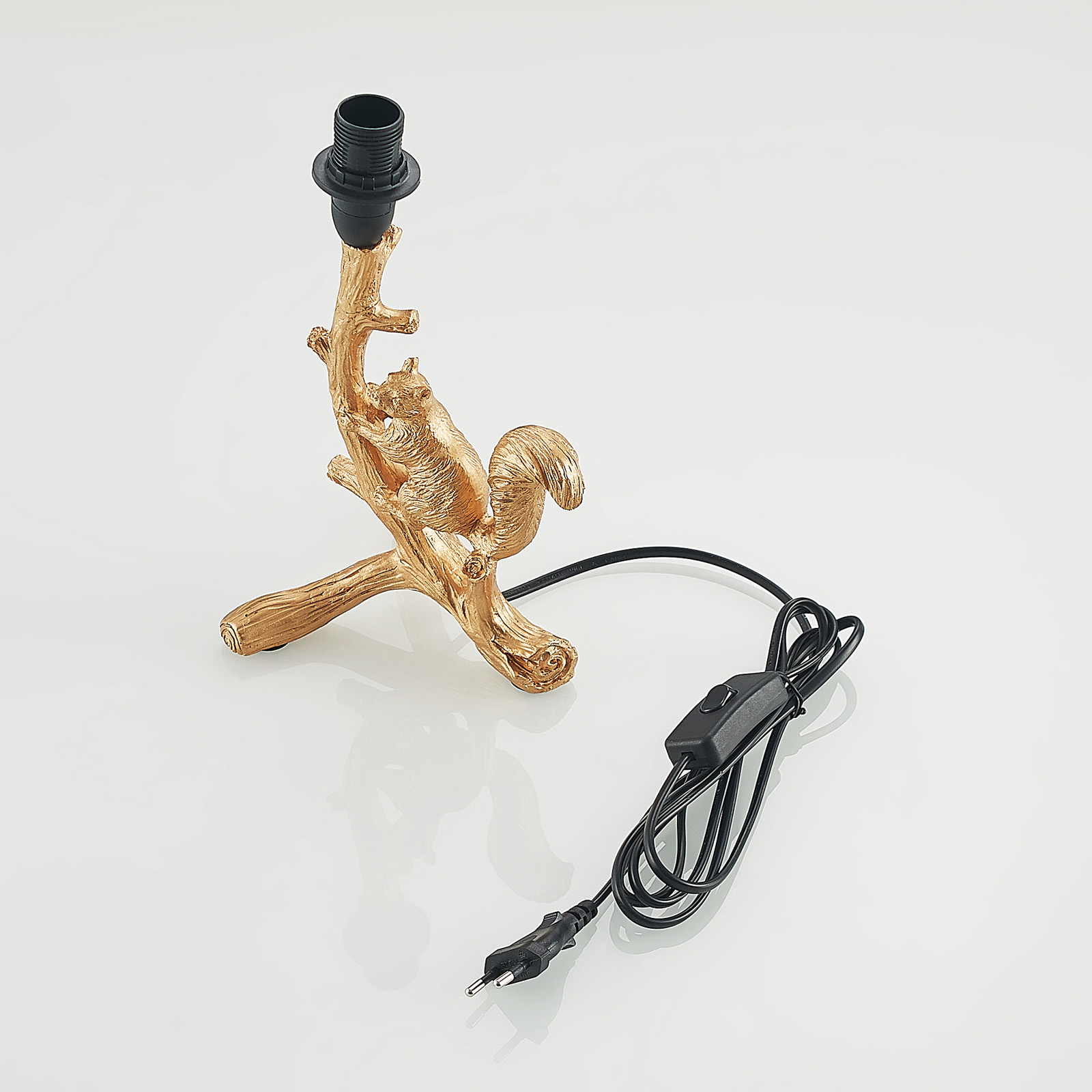 Lindby Squira lampe à poser, noire-dorée