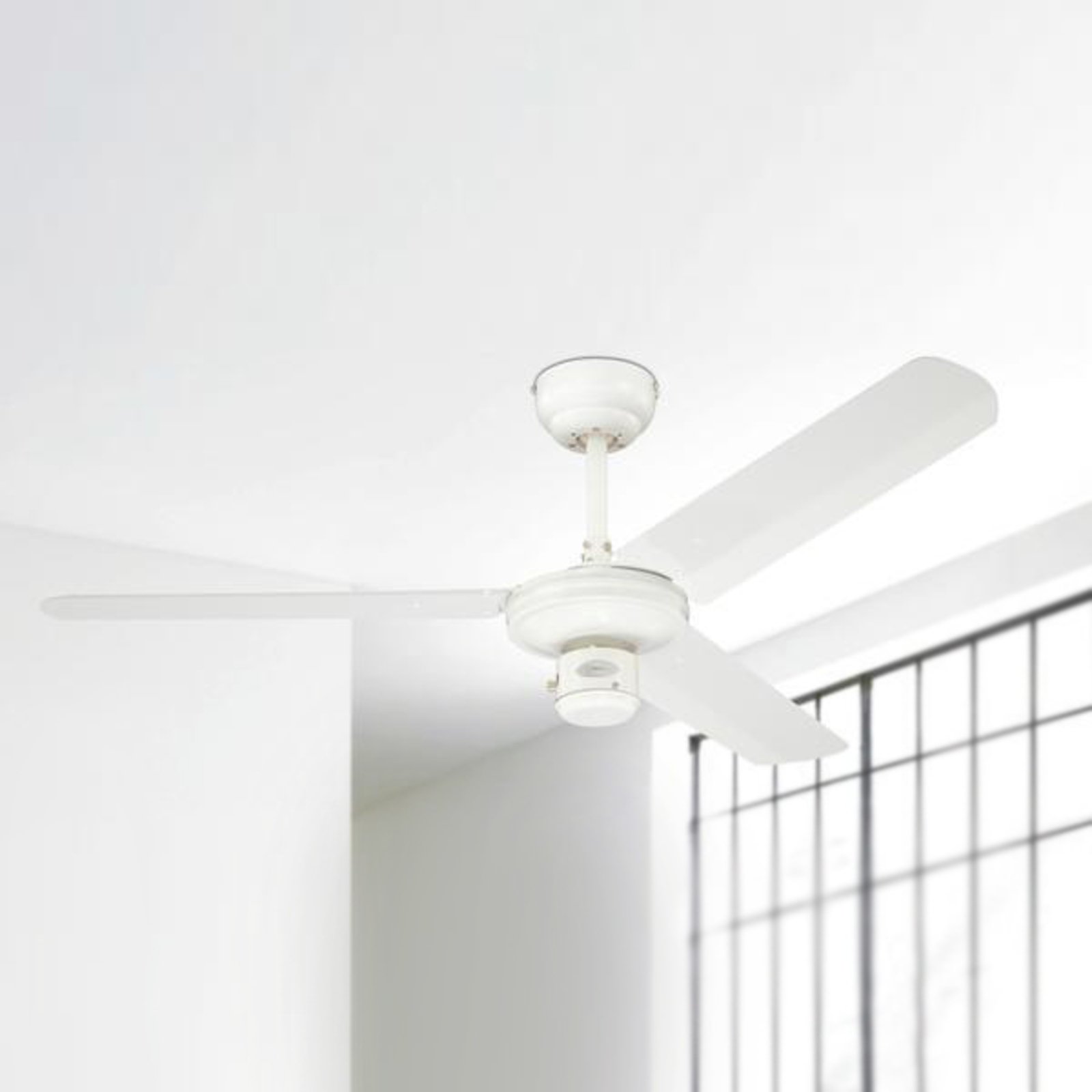 Ventilatore da soffitto Industrial bianco