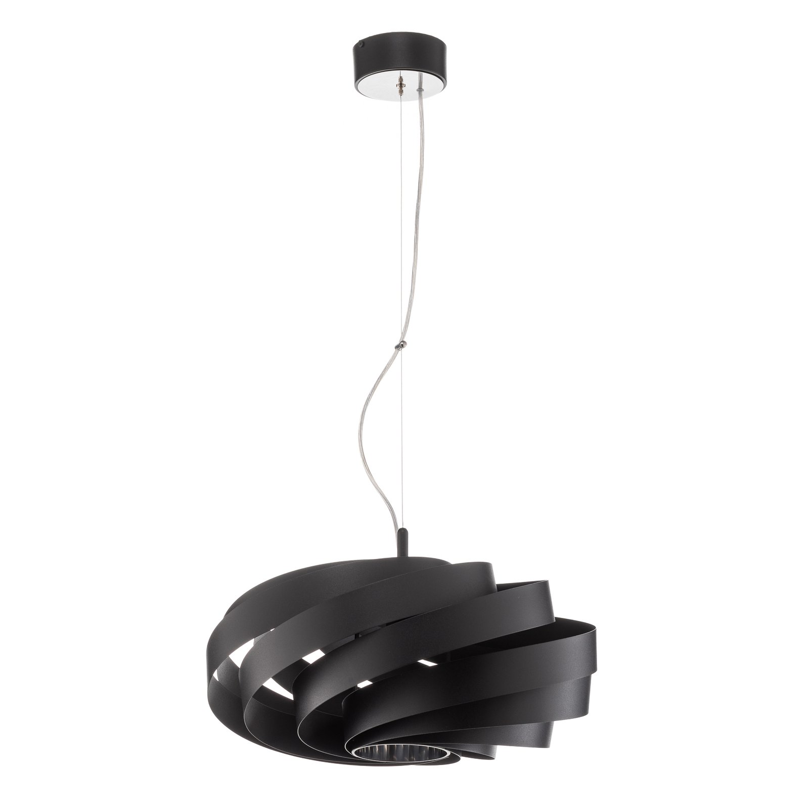 Vento függő lámpa, fekete, Ø 50 cm
