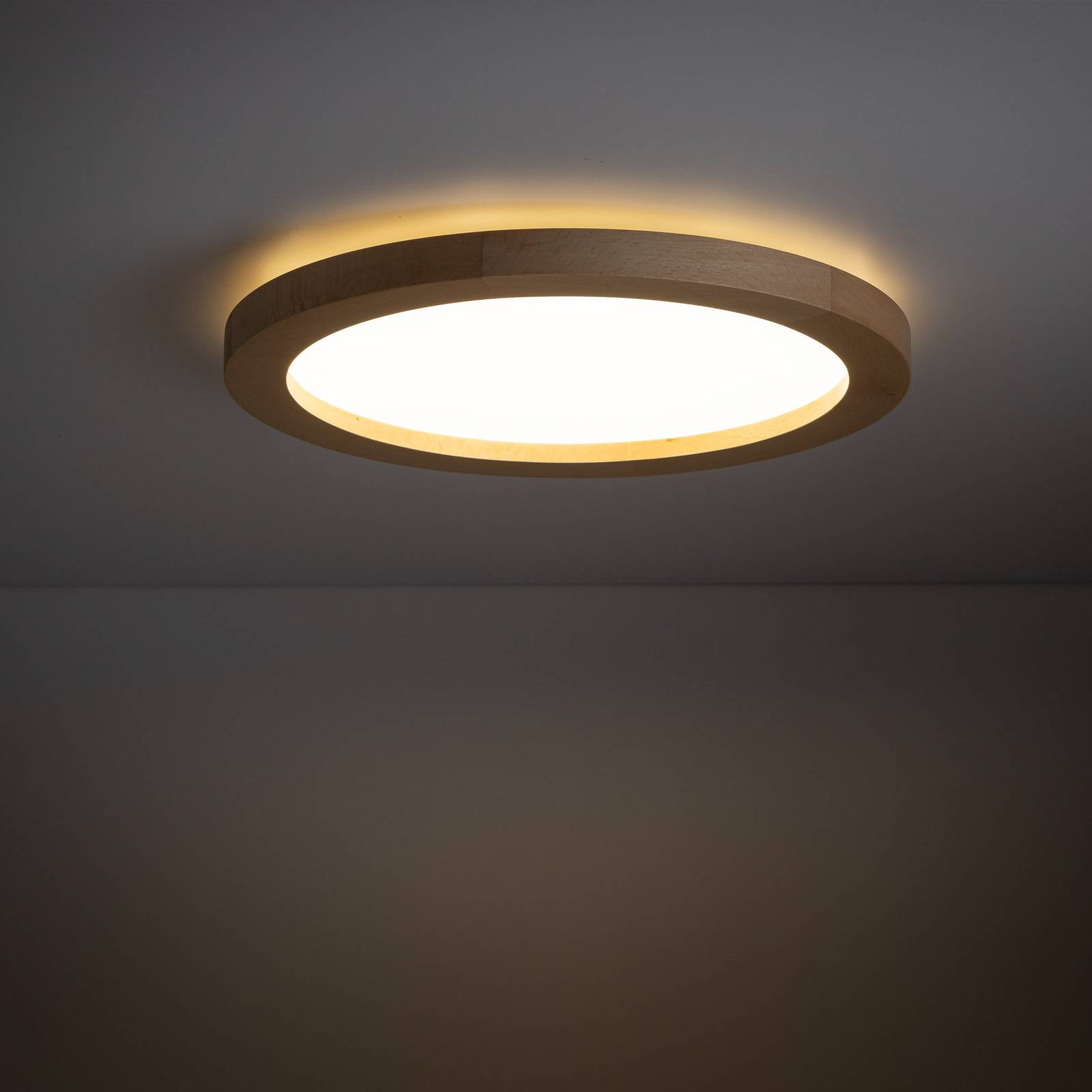 Lampa sufitowa LED Aqua, buk, Ø 32,5 cm, 24 W