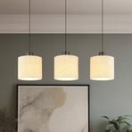 LED pakabinama lempa „Thea“, ilgis 74 cm, 3 lemputės, kreminė/matinė juoda