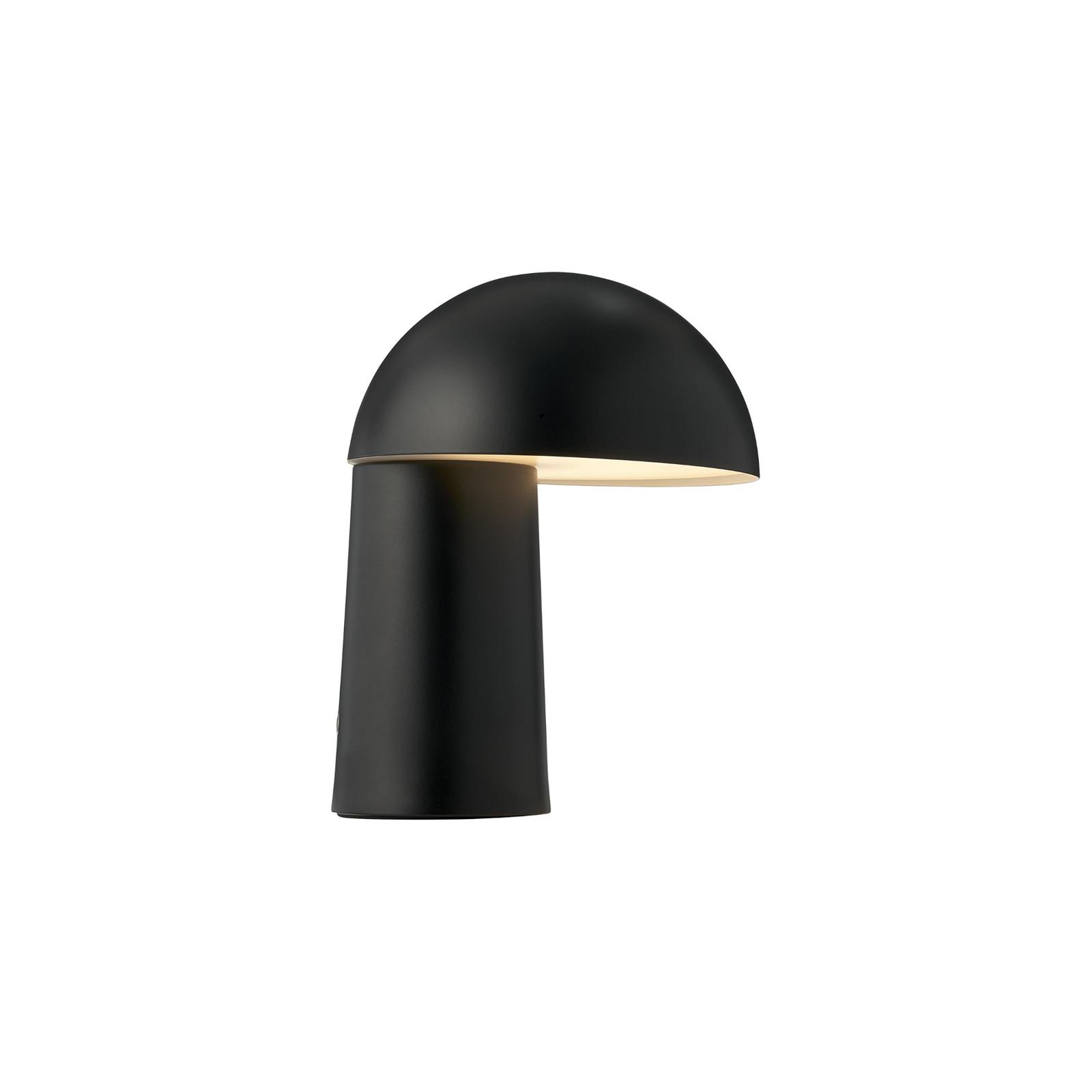LED uzlādējama galda lampa Faye Portable, melna, ar iespēju regulēt