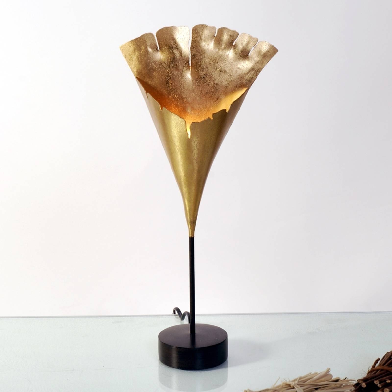 Image of Holländer Elegante lampada da tavolo Ginkgo