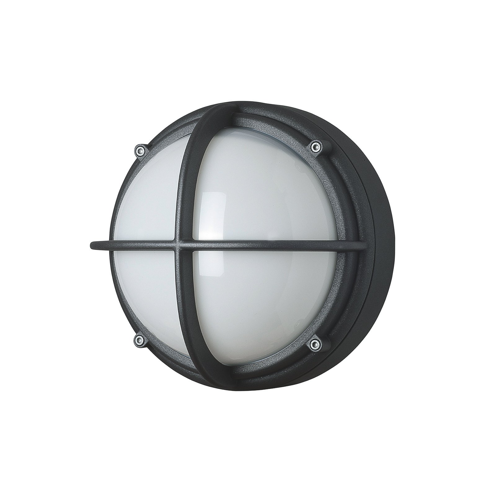 Skot Outdoor Wall-/Ceiling Lamp LED Opal/Grey - Louis Poulsen