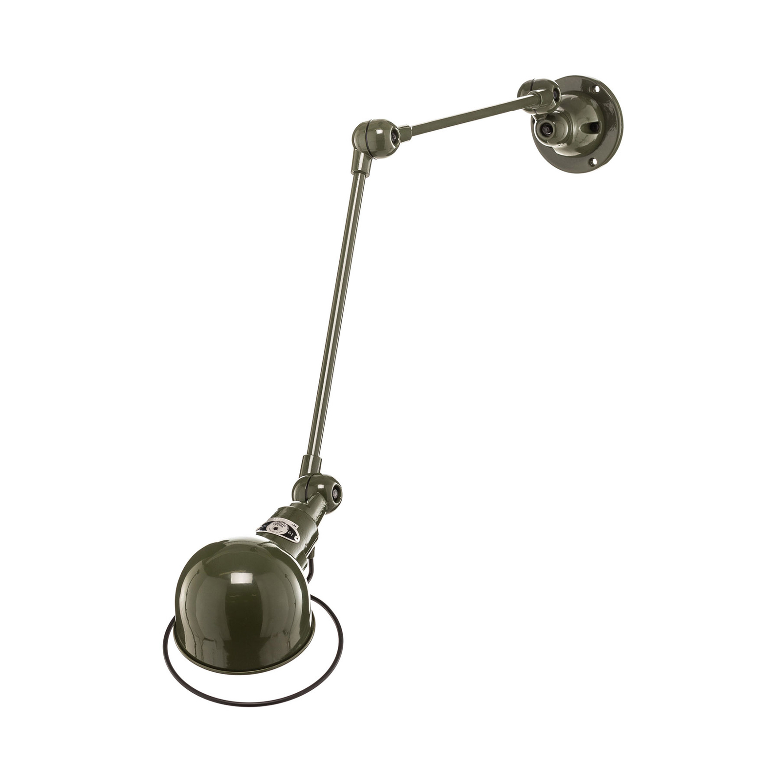 Jieldé Signal SI331 wandlamp 2-v.-arm olijfgroen