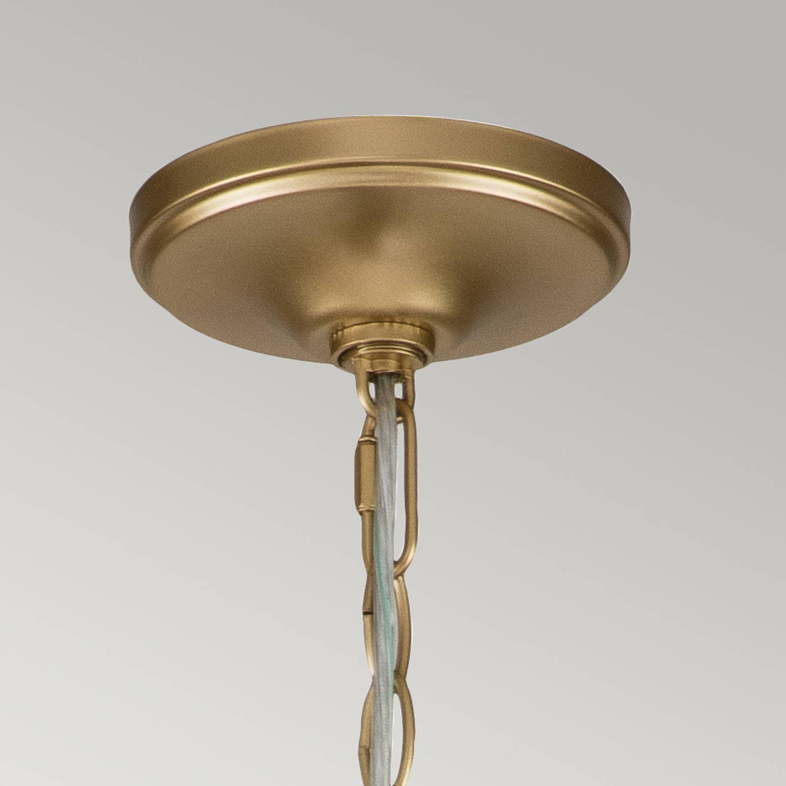 KICHLER Capitol Hill chandelier, 12-bulb, brass
