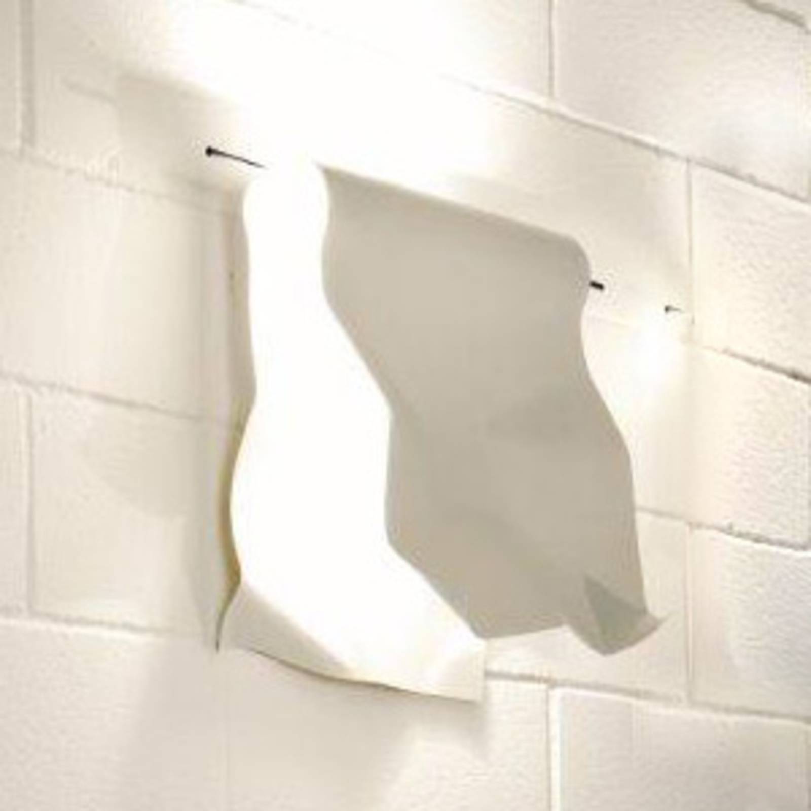 Knikerboker Stendimi - weiße LED-Wandleuchte 40 cm