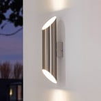 Agolada LED outdoor wall light, stainless steel