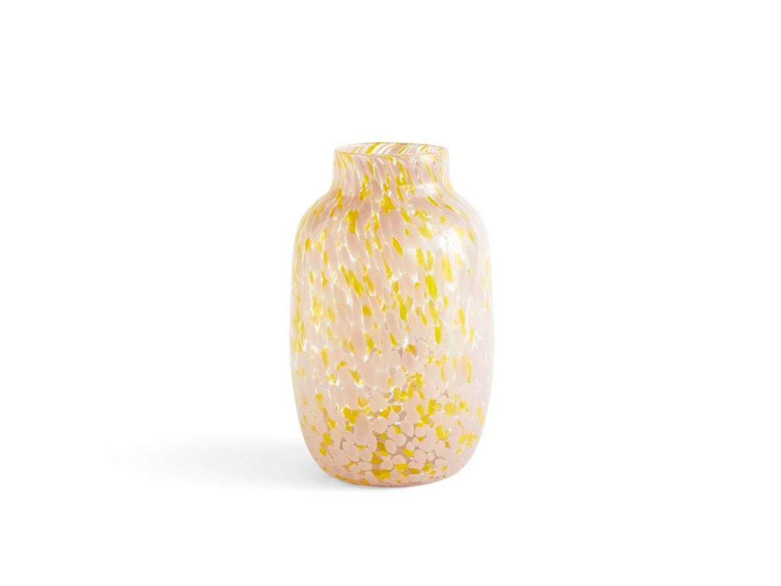 Splash Vase Round Large Light Pink/Yellow - Hay