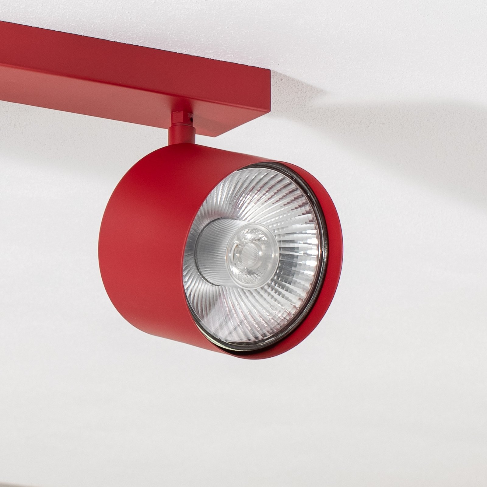 Spot soffitto Chloe regolabile 2 luci, rosso