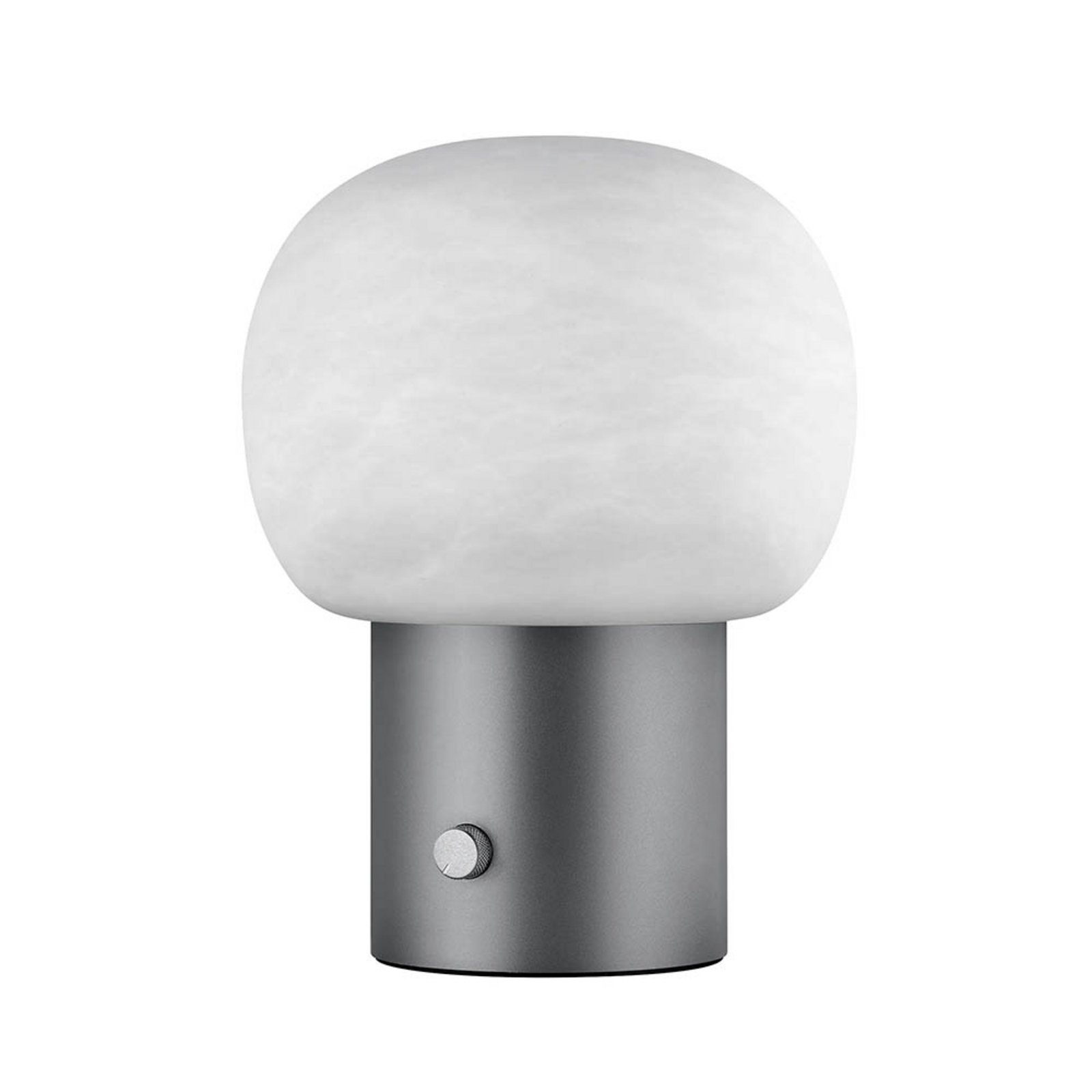 Iris LED Stolní Lampa Alabaster Gunmetal - Blomus