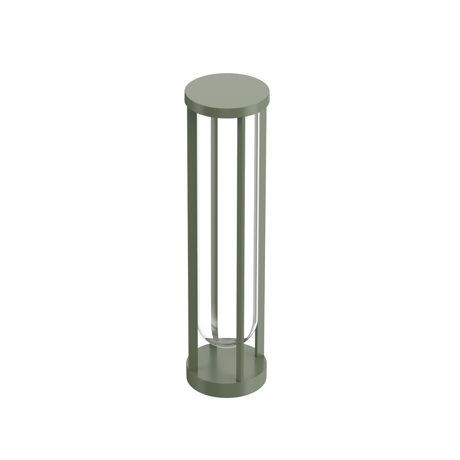 FLOS In Vitro Bollard 2, 2.700 K, 60 cm, hellgrün