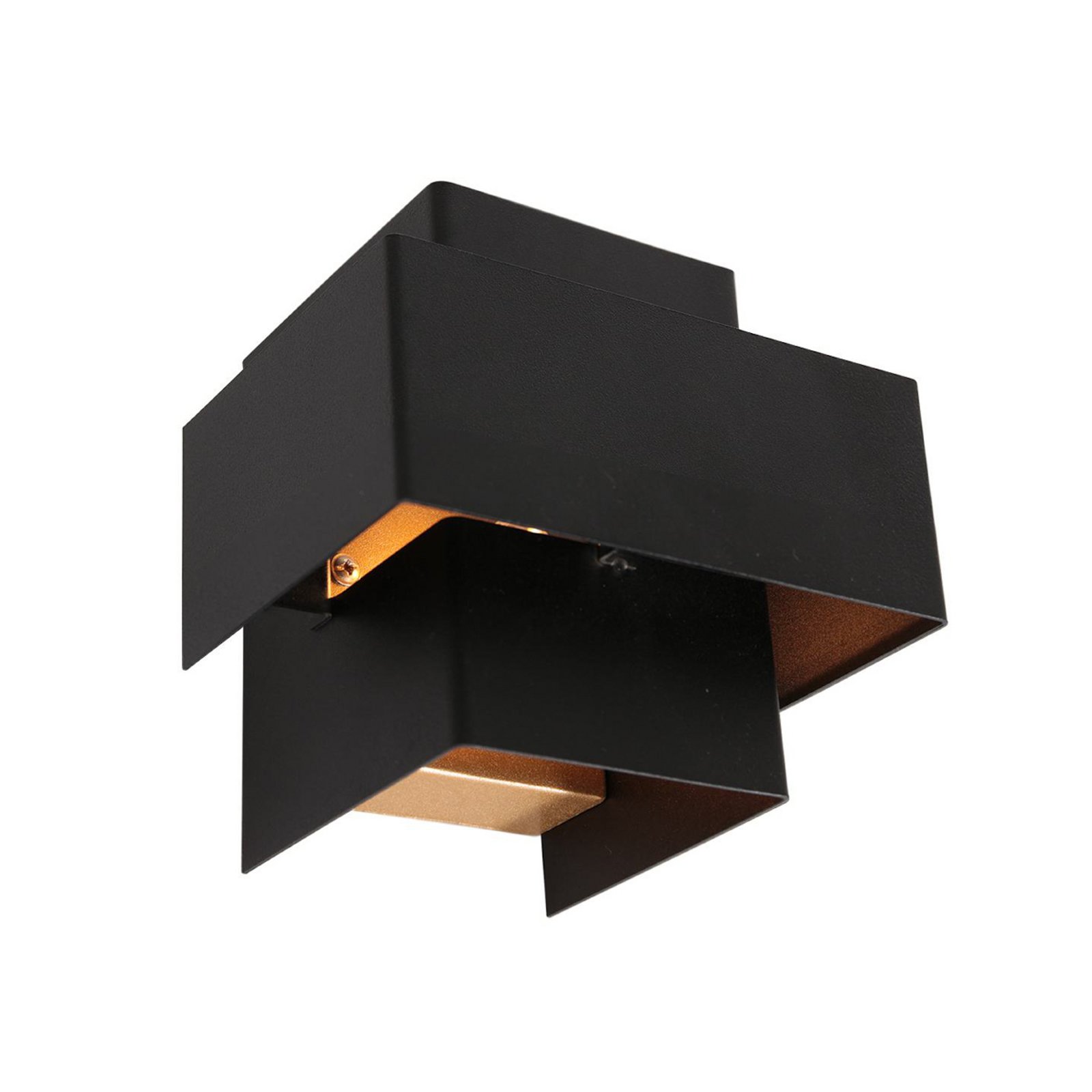 LED wall light Muro 3367, black, up/down, G9, 2,700 K
