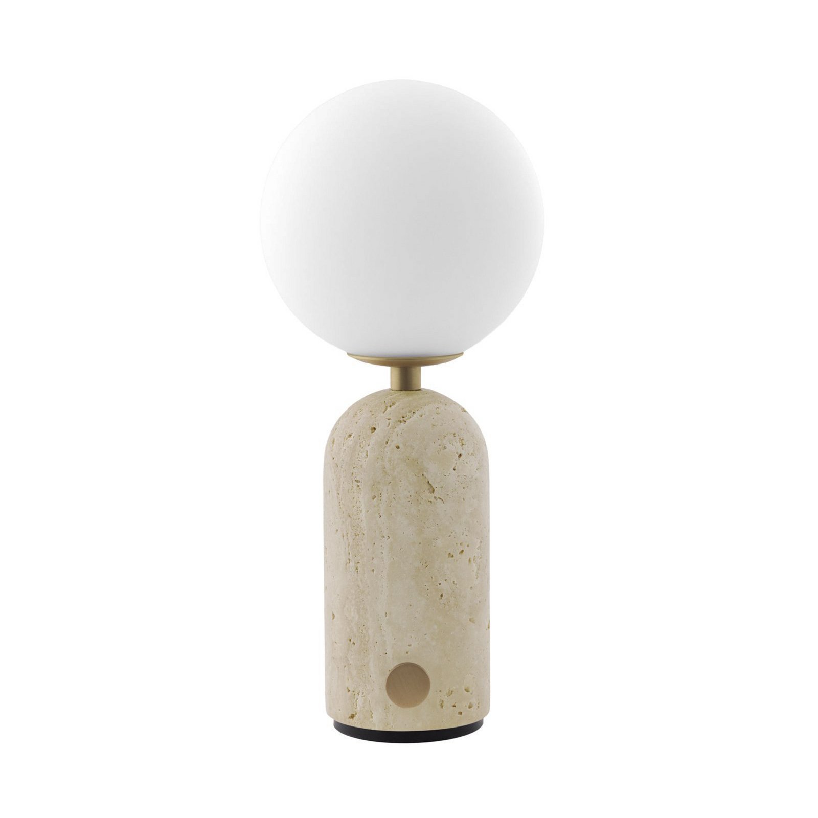Globen Lighting Akku-Tischleuchte Torrano, Travertin beige