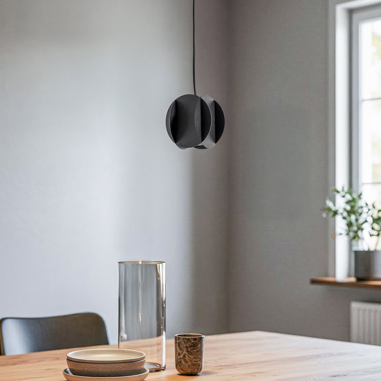 GAMBIT hänglampa, svart, Ø 10 cm, metall, GU10 GAMBIT hänglampa, svart, Ø 10 cm, metall, GU10