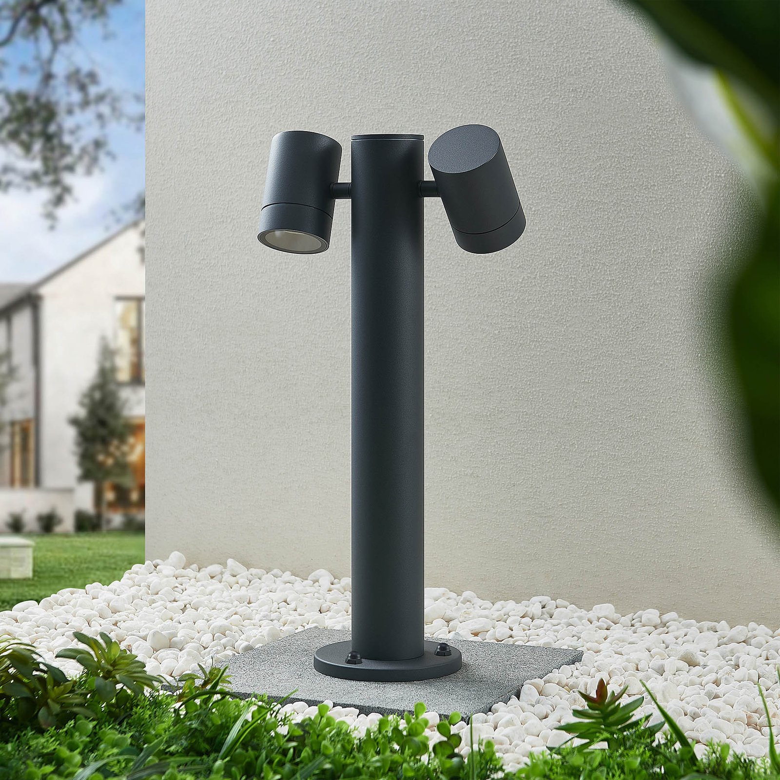 Maloney 2 Candeeiro de Jardim H50 Dark Grey - Lucande