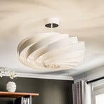 Vento ceiling light, white, Ø 60 cm, metal, E27