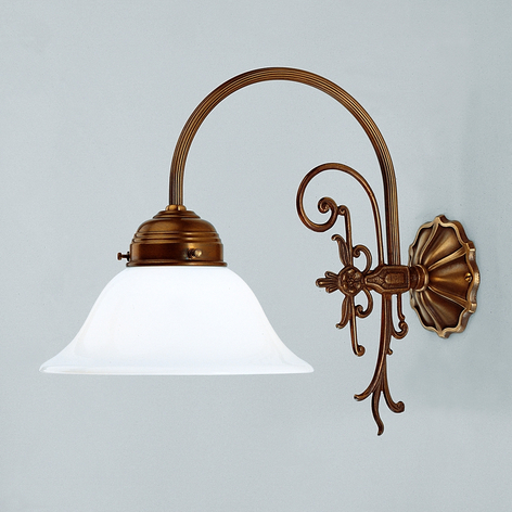 Wandlamp HINRICH van messing, handgemaakt